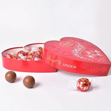 Lindt Lindor Red Heart Shape Chocolate Box 200g