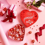 Lindt Lindor Red Heart Shape Chocolate Box 200g