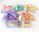L'Clair-9 Rose Acrylic Box - Preserved Roses