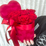 'Love Heart' Flower Box Medium (13-15 Long Life Roses)