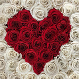 'Love Heart' Flower Box Large (36-42 Long Life Roses)