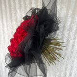 Initial Baby's Breath Rose Artificial Silk Bouquet