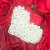 Initial Baby's Breath Rose Artificial Silk Bouquet
