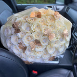 'Camelot Infini Fausse' LARGE Bouquet - Artificial Silk (Faux Flowers