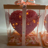 'Heart's Desire' Light Up LED Pink Boxed Heart
