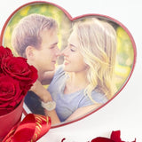 Aubrey Medium Heart Box - Preserved Roses