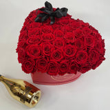 Grand Heart Box (75-90 Preserved Roses)