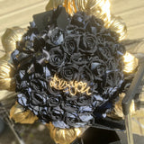 Love You Black Velvet Rose Bouquet