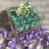 Tiffany Green Long Life Roses Jewellery Box - Sale