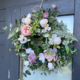 Spring Greens Front Door Wreath - Sale