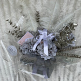 Elegant Hand Tied Grey Marl Silk Roses - Sale