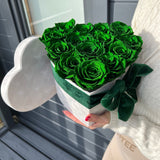 Aubrey Medium Heart Box - Preserved Roses