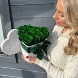 Aubrey Medium Heart Box - Preserved Roses