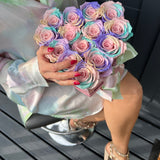 Aubrey Medium Heart Box - Preserved Roses