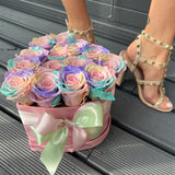 Aubrey Medium Heart Box - Preserved Roses