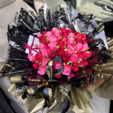 'Love in Colour' Silk Handtied Faux Rose Bud Bouquet