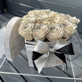 Aubrey Medium Heart Box - Preserved Roses