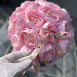 Pink Peony Bomb - Artifical Silk Peony Flowers