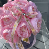 Pink Peony Bomb - Artifical Silk Peony Flowers