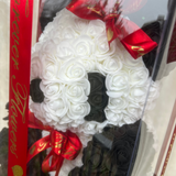Large 40cm Black & white Rose Panda With Gift Box - Sale