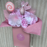 'Santa Baby' Pink Christmas Artificial Bouquet - Sale