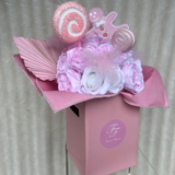 'Santa Baby' Pink Christmas Artificial Bouquet - Sale