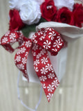Candy Cane Red & White Christmas Artificial Bouquet - Sale