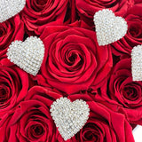 'Love Heart' Flower Box Large (36-42 Long Life Roses)