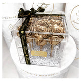 L'Clair-9 Rose Acrylic Box - Preserved Roses