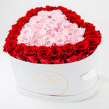 Aubrey Large Heart Shaped Box (36-42 Preserved Roses)