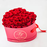 Aubrey Large Heart Shaped Box (36-42 Preserved Roses)