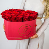 Aubrey Large Heart Shaped Box (36-42 Preserved Roses)