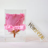 'La Rosa Bebé' Acrylic Box Single Rose