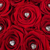 'The Champs-Élysées Challis' Glass Vase - Preserved Roses
