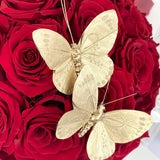 Opulence Bling Large Heart or Round Box (32-42 Preserved Roses)
