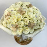 'Camelot Infini Fausse' LARGE Bouquet - Artificial Silk (Faux Flowers