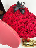 Grand Heart Box (75-90 Preserved Roses)