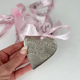Pink & Silver Heart Pendant
