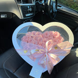 Aubrey Double Boxed Grandiose Heart (29-35 Preserved Roses)