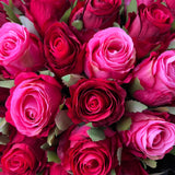 'Love in Colour' Silk Handtied Faux Rose Bud Bouquet