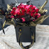 'Love in Colour' Silk Handtied Faux Rose Bud Bouquet