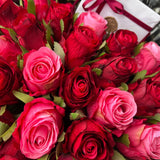 'Love in Colour' Silk Handtied Faux Rose Bud Bouquet