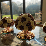 'The Champs-Élysées Challis' Glass Vase - Preserved Roses
