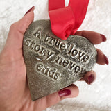 Pink & Silver Heart Pendant
