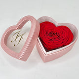 Oh My Heart Leather Heart Box Preserved Rose