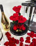 Bellissimo Hearts Glass Dome - LARGE