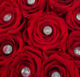Aubrey Large Heart Shaped Box (36-42 Preserved Roses)