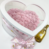 Aubrey Double Boxed Grandiose Heart (29-35 Preserved Roses)