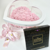 Aubrey Double Boxed Grandiose Heart (29-35 Preserved Roses)
