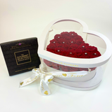 Aubrey Double Boxed Grandiose Heart (29-35 Preserved Roses)